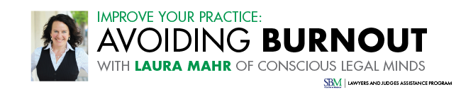Avoiding Burnout with Laura Mahr - Event Banner