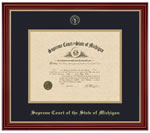 Framed Certificate of Admittance