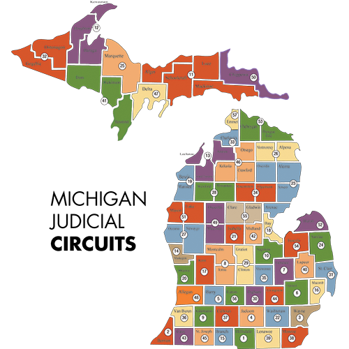 Michigan Circuits Map thumbnail